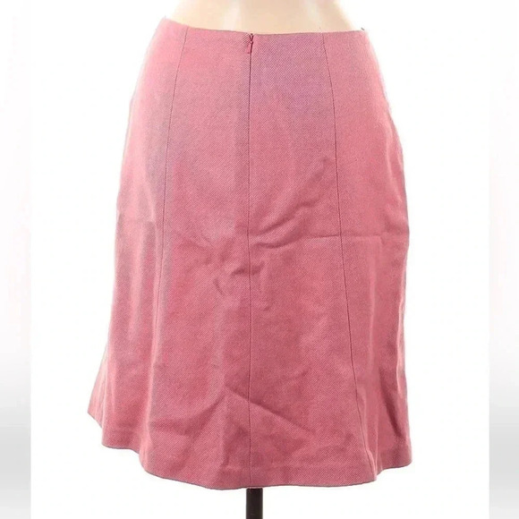 Brooks Brothers | Pink A-Line Classic Mid Rise Skirt Size 6 Small S - Picture 2 of 5